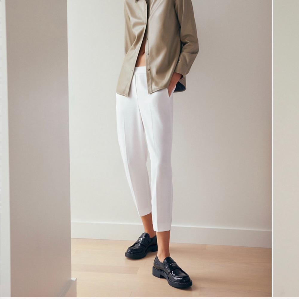 aritzia conan pants white size 2